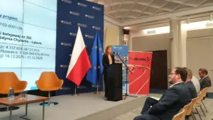 Sylwia Cieślak-Wilk, CUPT, zaprezentowała projekty i nabory na infrastrukturę dual-use