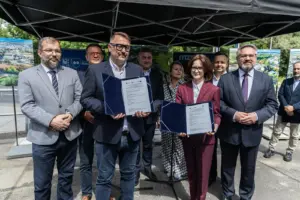 Podczas konferencji ogłoszono rozpoczęcie budowy nowej obwodnicy miasta.